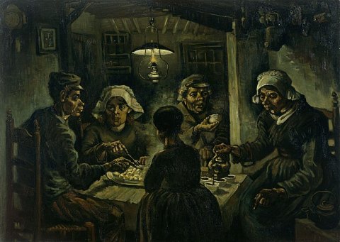 Los comedores de patatas, Vincent Van Gogh