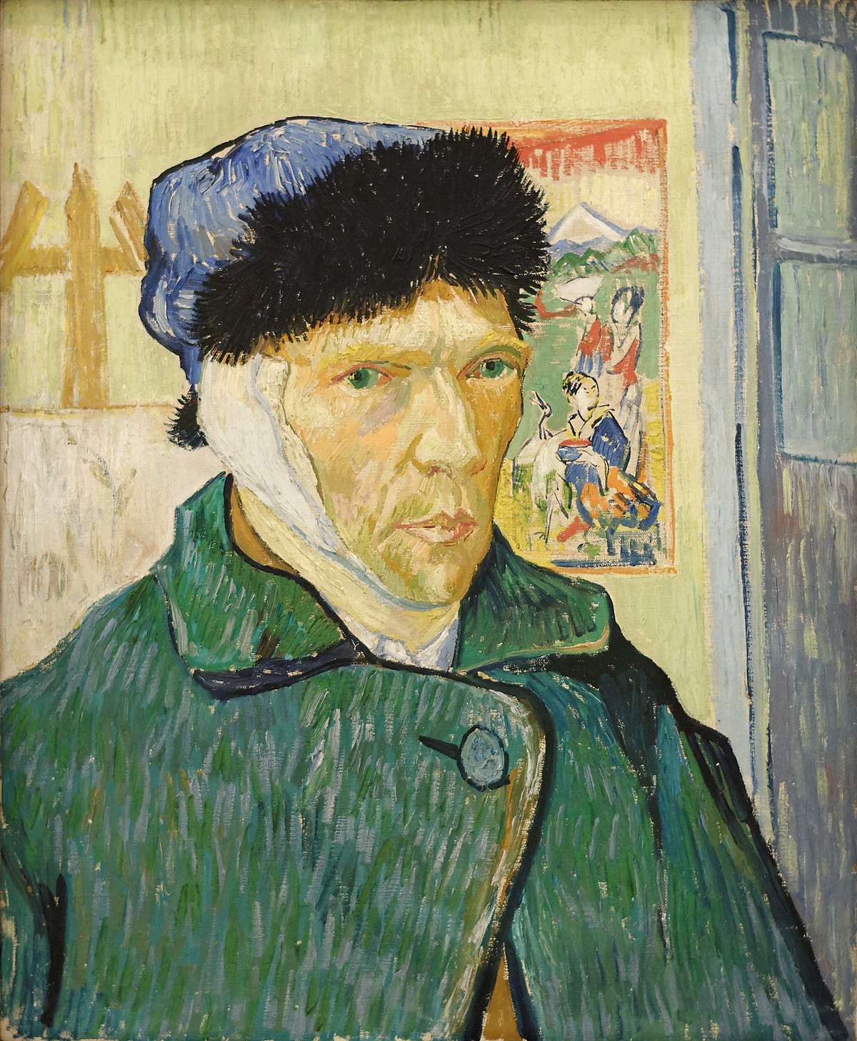 Autorretrato con una oreja cortada, Vincent Van Gogh