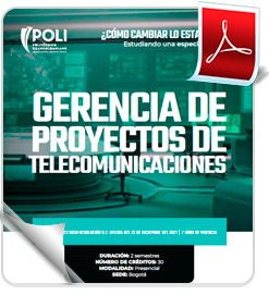 Quiero estudiar una especializacion en gerencia de proyectos de telecomunicaciones en Bogotá
