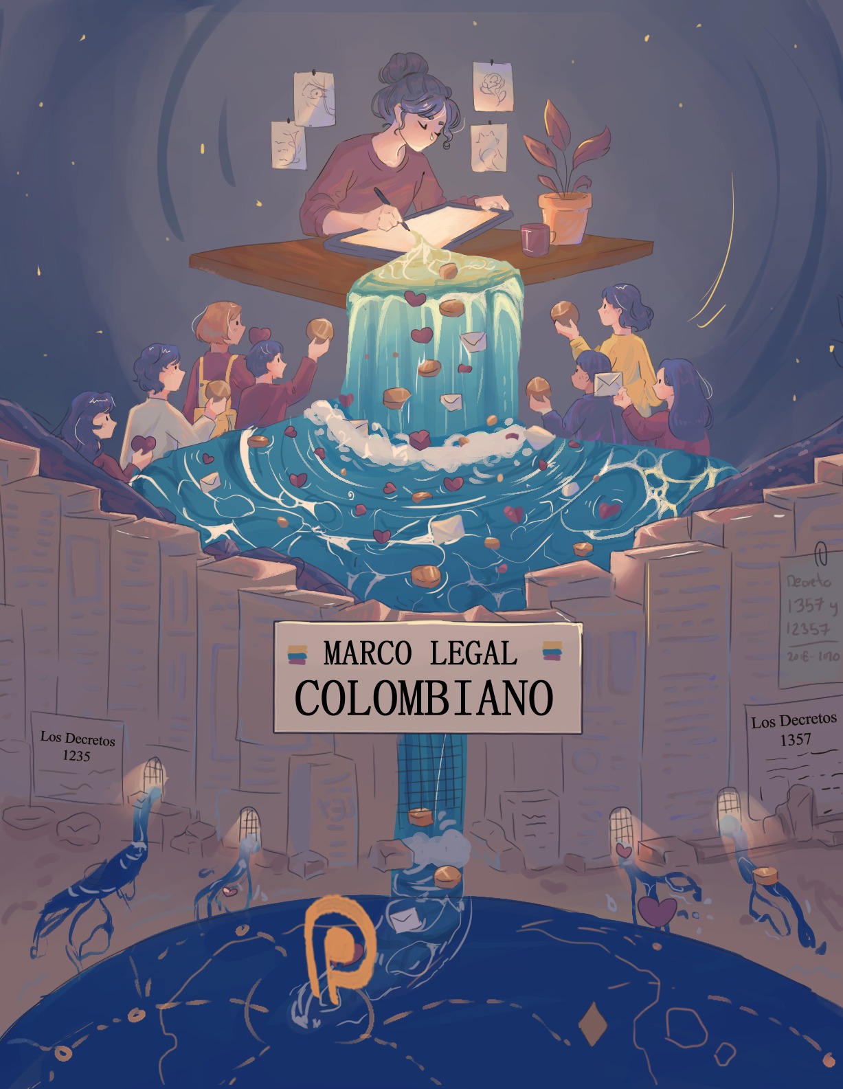 Ilustración sobre el blog