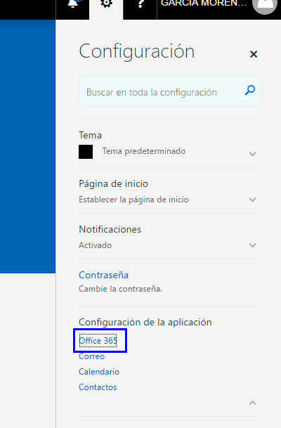 Configuración licencias 365