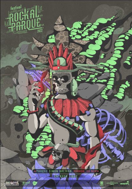 Afiche Rock al Parque 2022