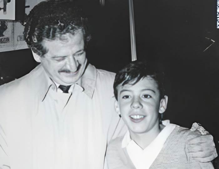 Luis Carlos Galán y su hijo Carlos Fernando Galán