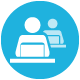 Ícono coworking graduados