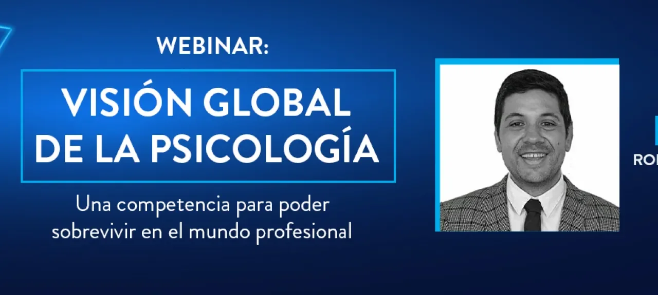Banner Conferencia Webinar Visión Global De La Psicología