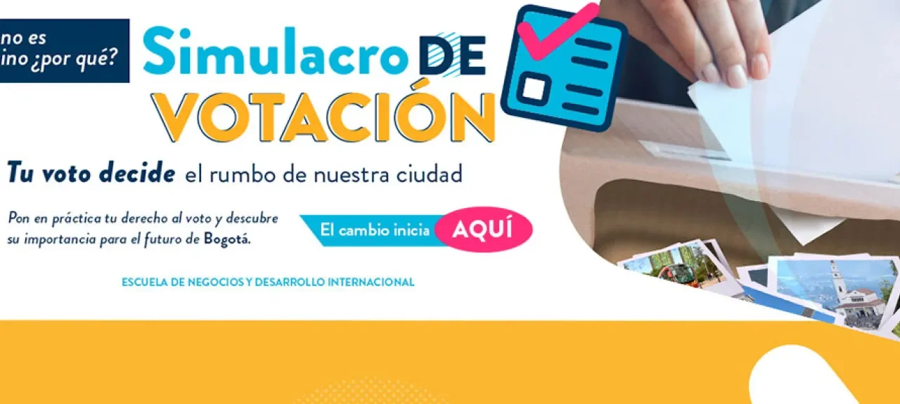 Haz parte del simulacro de votación en el Poli