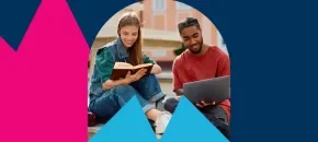 Dos personas que estudian la carrera de Psicología