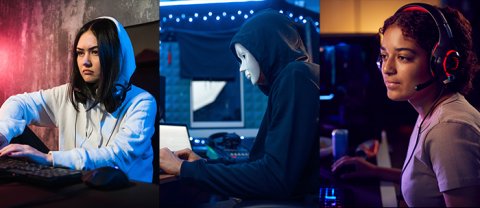 Hackers: sombreros blanco, gris y negro