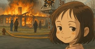 "Disaster Girl" al estilo Ghibli "Disaster Girl" al estilo Ghibli