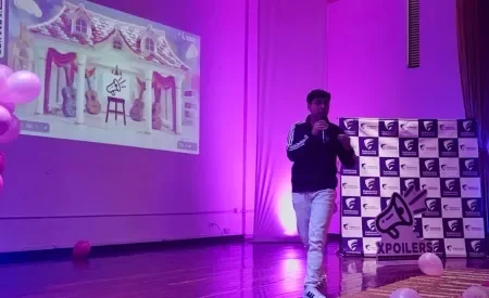 Presentación en vivo durante el evento
