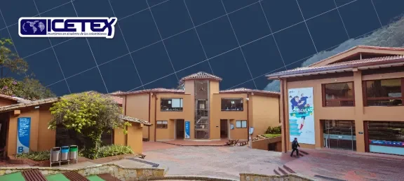 Estructura edificios Poli, incluyendo logo de ICETEX.