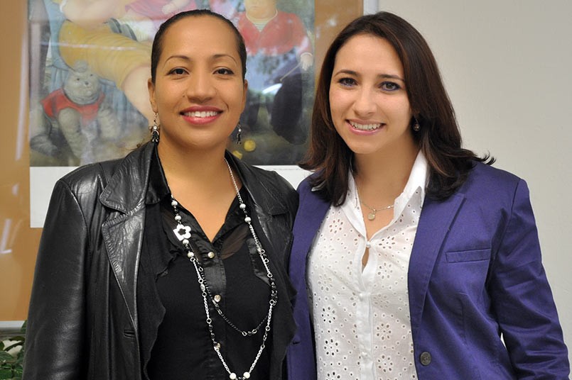 Gisela Lemus y Jennifer Sanchez, docentes investigadoras del Poli