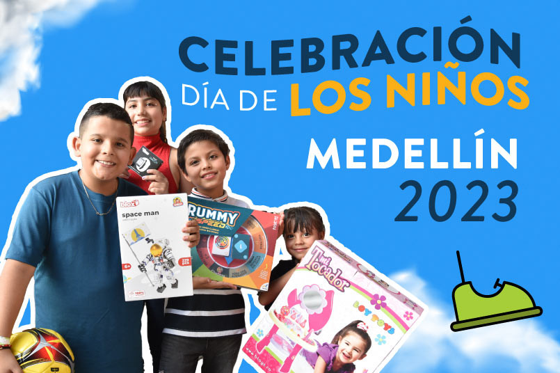 Celebración del Dia de los Niños en Medellín